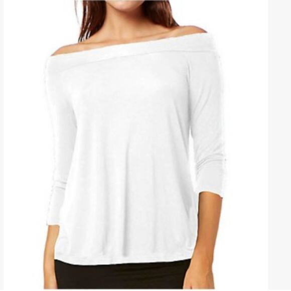ANTHROPOLOGIE Off the shoulder top Michael Stars. 3/4 Sleeve - Picture 6 of 6
